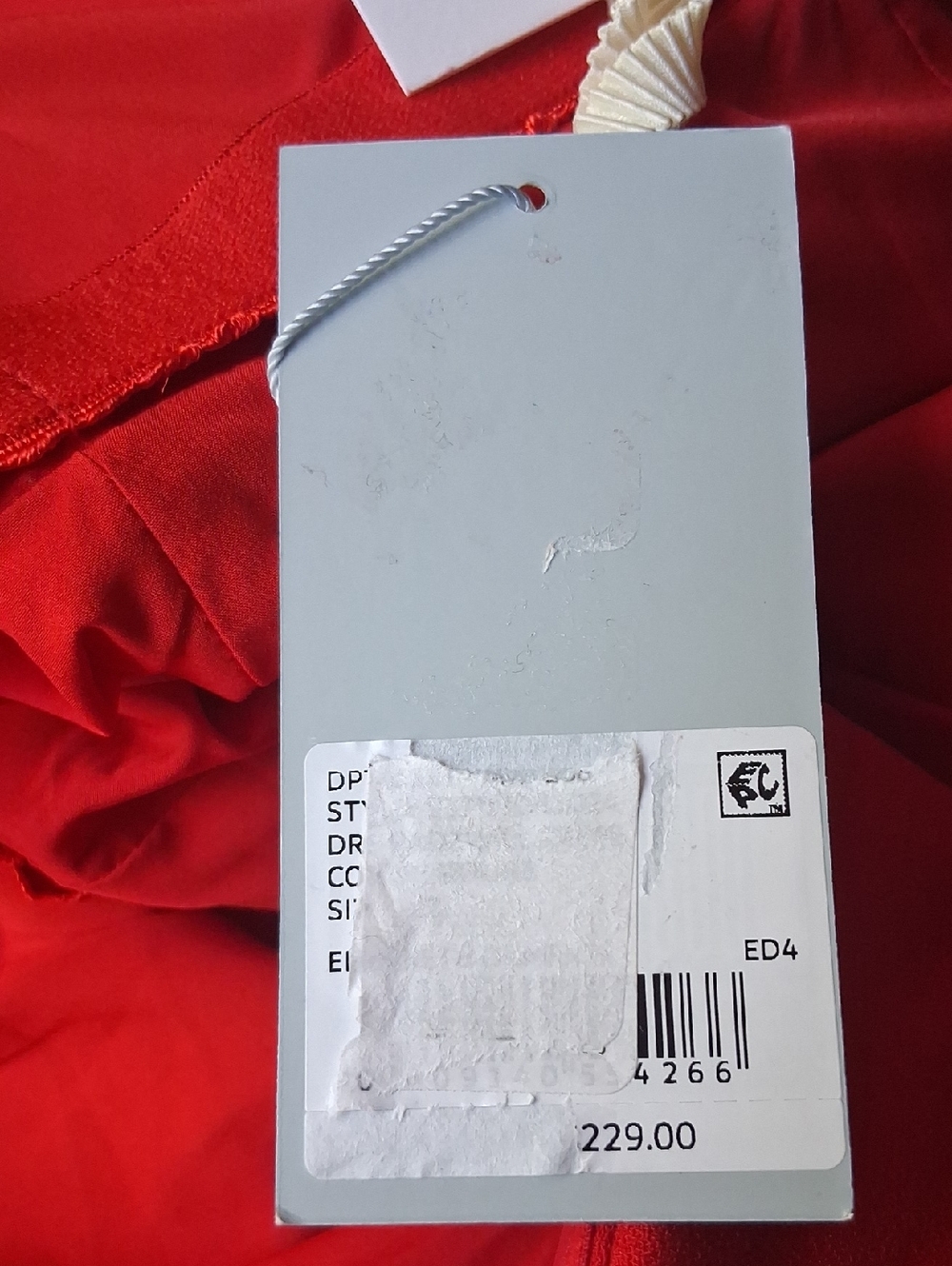 ANTONIO MELANI x Elizabeth Damrich Red Strapless Draped Evening Dress 12 - Picture 11 of 11